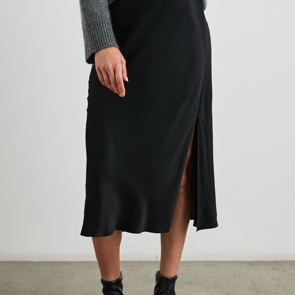 Rails Black Midi Maya Skirt with Side Slit